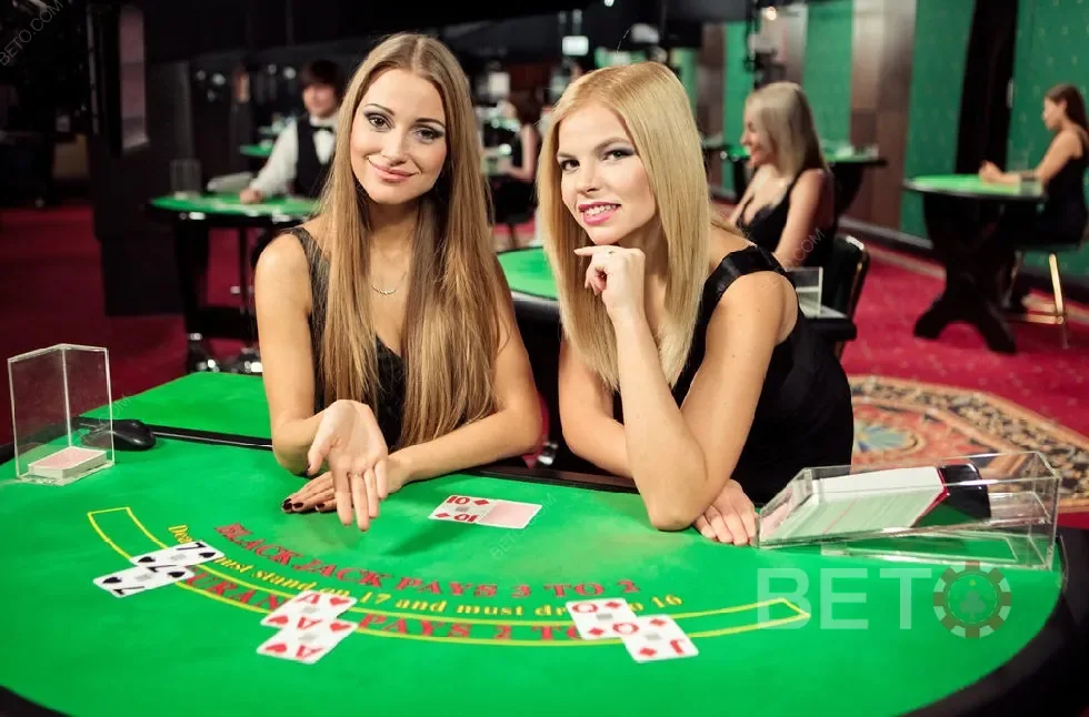 Ruang meja live dengan tampilan kamera dealer